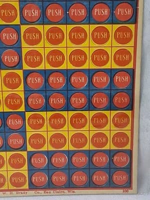 Vintage Basketball Punch Board Card Game, Unpunched, Nice, by Brady In Plastic🏀 - Thumbnail 4