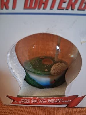 Golf Ball Water Globe Fun Golf Game Shake And Score - Thumbnail 2