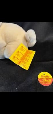 Steiff Snuffy Pig Woven Fur Plush Stuffed Animal With Tags - Thumbnail 5