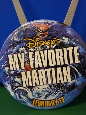 Vintage 1999 DIsney-My Favorite Martian-with Antennia Pinback Button Promo 👽 - Thumbnail 2