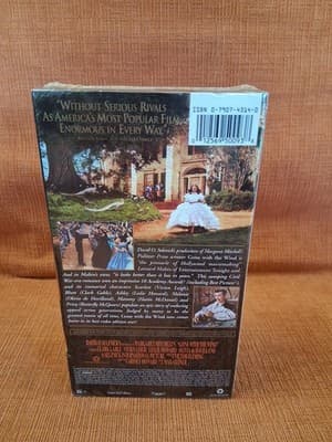 NEW SEALED 2-TAPE VHS MOVIE - GONE WITH THE WIND - CLARK GABLE (1939) - Thumbnail 2