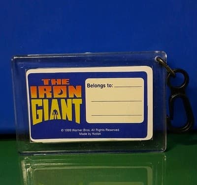 Vtg The Iron Giant Promotional Warner Bros Keychain Lenticular Holographic Rare* - Thumbnail 2