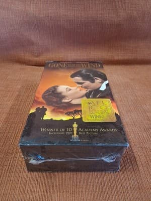 NEW SEALED 2-TAPE VHS MOVIE - GONE WITH THE WIND - CLARK GABLE (1939) - Thumbnail 5