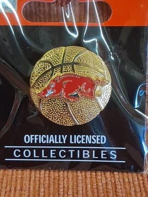 Aminco Commemorative Enameled Arkansas Basketball Pin - Thumbnail 2