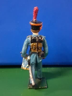 VINTAGE PRE WAR MADE IN UK MMM SOLDIER HAND PAINTED FIGURINE 🤺🪖 RARE - Thumbnail 3