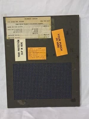 Vintage "Professor Charley" 25-Cent 1000 Hole 12" Punch Board Game #2 With Rules - Thumbnail 6