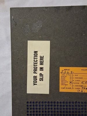 Vintage "Professor Charley" 25-Cent 1000 Hole 12" Punch Board Game #1 - Thumbnail 7
