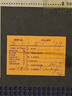 Vintage "Professor Charley" 25-Cent 1000 Hole 12" Punch Board Game #2 With Rules - Thumbnail 11
