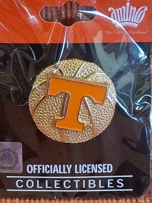 Tennessee Volunteers Aminco NCAA Basketball Pin Collectible - Thumbnail 2