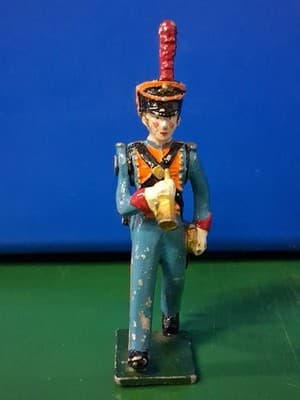 VINTAGE PRE WAR MADE IN UK MMM SOLDIER HAND PAINTED FIGURINE 🤺🪖 RARE - Thumbnail 2