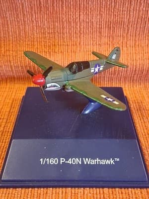 NewRay 1:160 Military Mission Die-Cast Collectible P-40N Warhawk No Box - Thumbnail 2