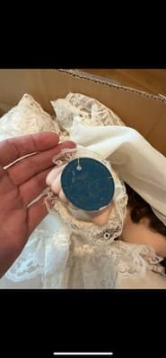 1985 Cabbage Patch Kids Wedding Bride Doll With Dress Veil Garter Vtg - Thumbnail 2