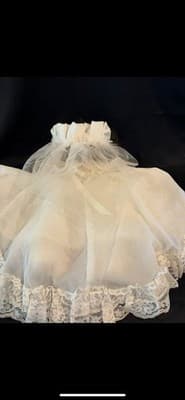 1985 Cabbage Patch Kids Wedding Bride Doll With Dress Veil Garter Vtg - Thumbnail 3