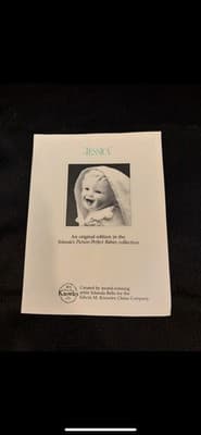 1989 Picture Perfect Babies Edwin Knowles Yolanda Bello Porcelain Doll Jessica - Thumbnail 3