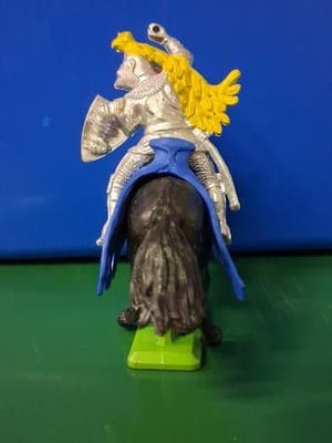 Vintage 1971 Deetail Britains LTD Medieval Crusades Knight In Armor Horse 1/32 - Thumbnail 4