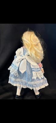 Vintage Gorham Bisque Musical Doll Alice In Wonderland Fondest Memories 1987 - Thumbnail 6