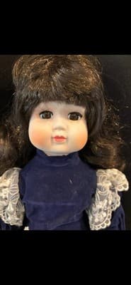 Porcelain Treasures Doll 15” Porzellan Puppe Vtg - Thumbnail 6