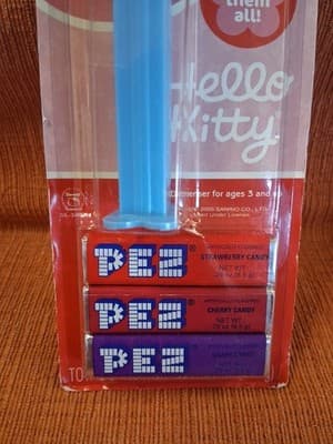 Hello Kitty Sanrio PEZ Choco Black Cat Blue Stem 2007 New In Package NOS Sealed - Thumbnail 4