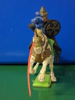 VINTAGE 1971 BRITAINS DEETAIL MEDIEVAL KNIGHT JOUSTING TOY FIGURE - Thumbnail 3