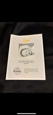 Decorative Baby Doll Yolanda Bello Lisa Porcelain Edwin Knowles 1989 Collectible - Thumbnail 9