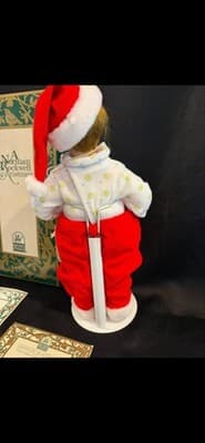 ASHTON-DRAKE GALLERY "SCOTTY PLAYS SANTA" NORMAN ROCKWELL 11" DOLL IN BOX W/COA - Thumbnail 7