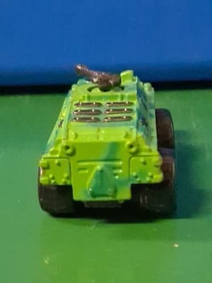 Micro Machine Plastic Russian BRDM-2 w/ MG in Bright Green Camouflage Hasbro #2 - Thumbnail 4