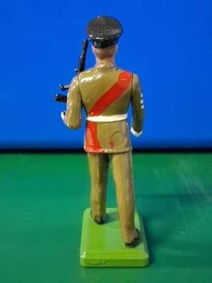 Vintage England Britains 1986 Toy Soldier Rifleman Figure Metal Diecast - Thumbnail 3