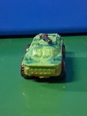 Micro Machine Plastic Russian BRDM-2 w/ MG in Bright Green Camouflage Hasbro #2 - Thumbnail 2