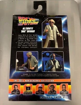 NECA Back to the Future Ultimate Doc Brown 7" action figure NECA NEW SEALED - Thumbnail 4