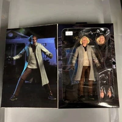 NECA Back to the Future Ultimate Doc Brown 7" action figure NECA NEW SEALED - Thumbnail 3