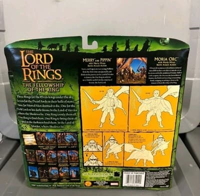 Lord of the Rings MORIA ORC Figure Set W/ Merry & Pippin NEW 2001 TOY BIZ - Thumbnail 3
