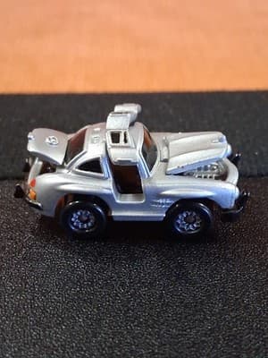 Vtg 1988 Galoob Micro Machines Mercedes-Benz 300 SL Gullwing Deluxe SILVER - Thumbnail 3