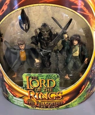 Lord of the Rings MORIA ORC Figure Set W/ Merry & Pippin NEW 2001 TOY BIZ - Thumbnail 2