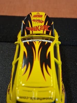 RARE Hot Wheels 100% Collectibles Ford Focus Tuner Race Car Yellow / Black - Thumbnail 9