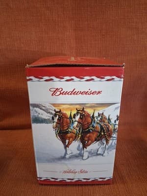 Budweiser Holiday Stein 2010 Dashing Through The Snow With Original Box - Thumbnail 3