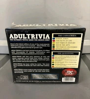 Vtg Y2K ADULTRIVIA Ultimate Adults Only Trivia Game 2 + Players 2040 Questions - Thumbnail 3