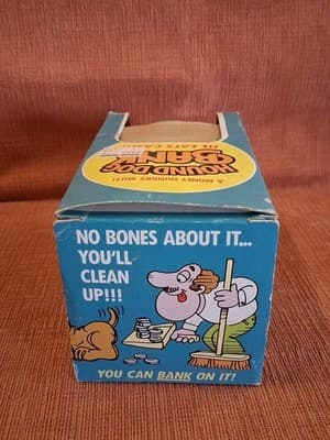 Vintage 1983 Mighty Hungry Hound Dog Coin Bank battery Op. Missing Battery Case - Thumbnail 14