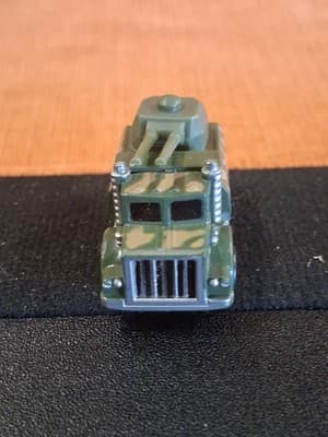Majorette Micro 1989 Sonic Flashers Military Gun Truck Series #1317 Camo Silver - Thumbnail 4
