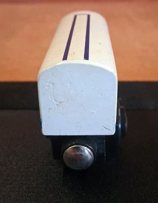 Vintage Wooden Magnetic White Train Engine - Brio Imaginarium Thomas Compatable - Thumbnail 4