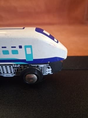 Vintage Wooden Magnetic White Train Engine - Brio Imaginarium Thomas Compatable - Thumbnail 6