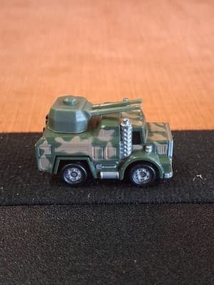 Majorette Micro 1989 Sonic Flashers Military Gun Truck Series #1317 Camo Silver - Thumbnail 3