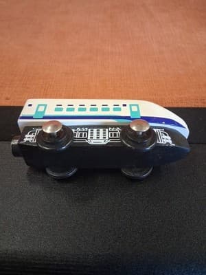 Vintage Wooden Magnetic White Train Engine - Brio Imaginarium Thomas Compatable - Thumbnail 9
