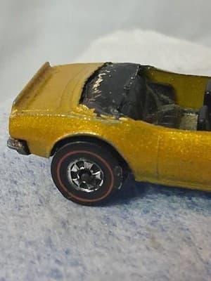 Vtg Hot Wheels Redline Custom Firebird Gold *READ* Actual Mod Diff Chevy Bottom - Thumbnail 6