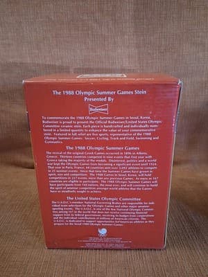 1988 Seoul Olympics Anheuser-Busch Budweiser Beer Stein Mug New In The Box - Thumbnail 4