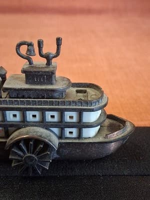 Mark Twain Steamboat Diecast Metal Pencil Sharpener - Thumbnail 3