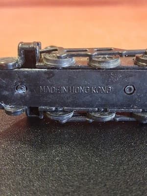 Vintage Diecast Metal TRAIN ENGINE Pencil Sharpener Locomotive Made In Hong Kong - Thumbnail 8