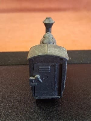 Vintage Diecast Metal TRAIN ENGINE Pencil Sharpener Locomotive Made In Hong Kong - Thumbnail 4