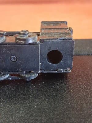 Vintage Diecast Metal TRAIN ENGINE Pencil Sharpener Locomotive Made In Hong Kong - Thumbnail 9