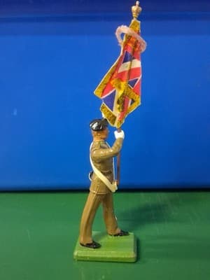 British Guard with National Colours - Britains - 54mm - Metal 1986 - Thumbnail 3