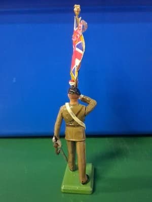British Guard with National Colours - Britains - 54mm - Metal 1986 - Thumbnail 4